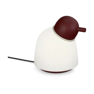 Bird bordslampa 21,5 cm - Mörkröd-sand-opalglas - Belid
