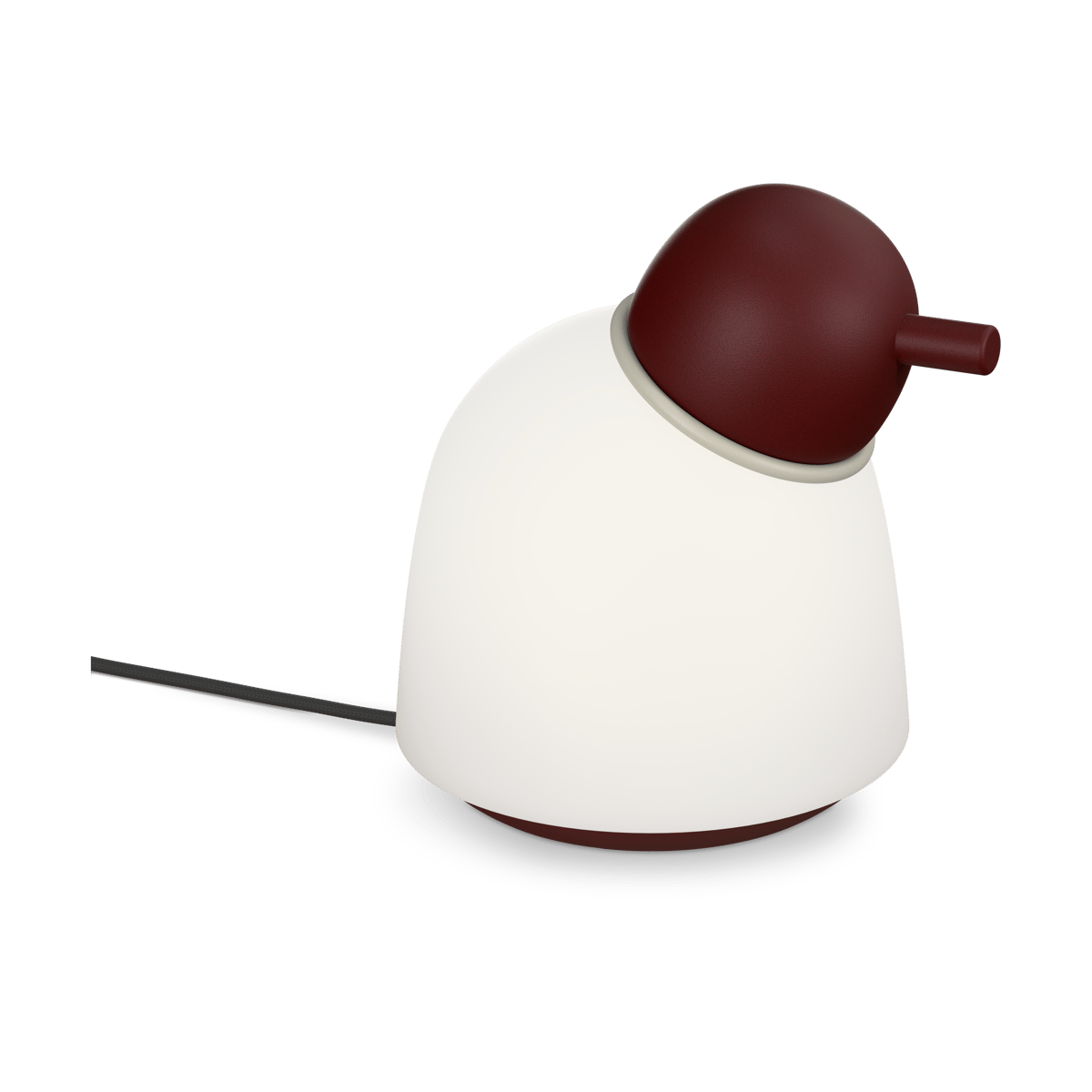 Belid Bird bordslampa 21,5 cm Mörkröd-sand-opalglas