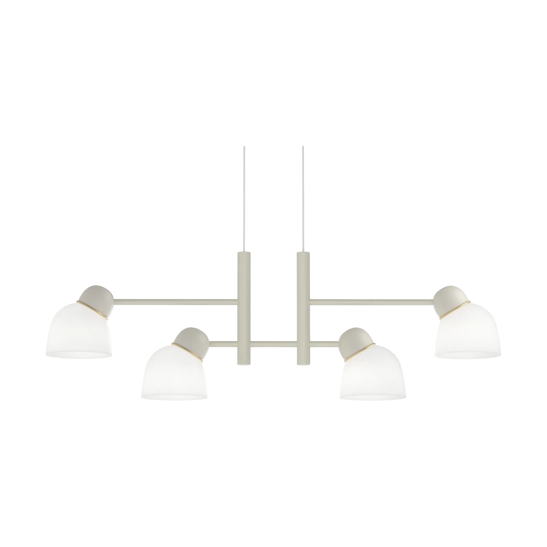 Bird pendel 119,3 cm, Sand-mässing-opalglas Belid