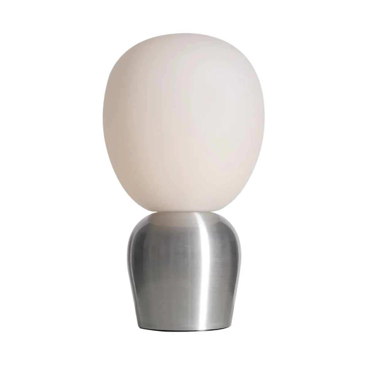 Buddy bordslampa opalglas, Slipad aluminium Belid