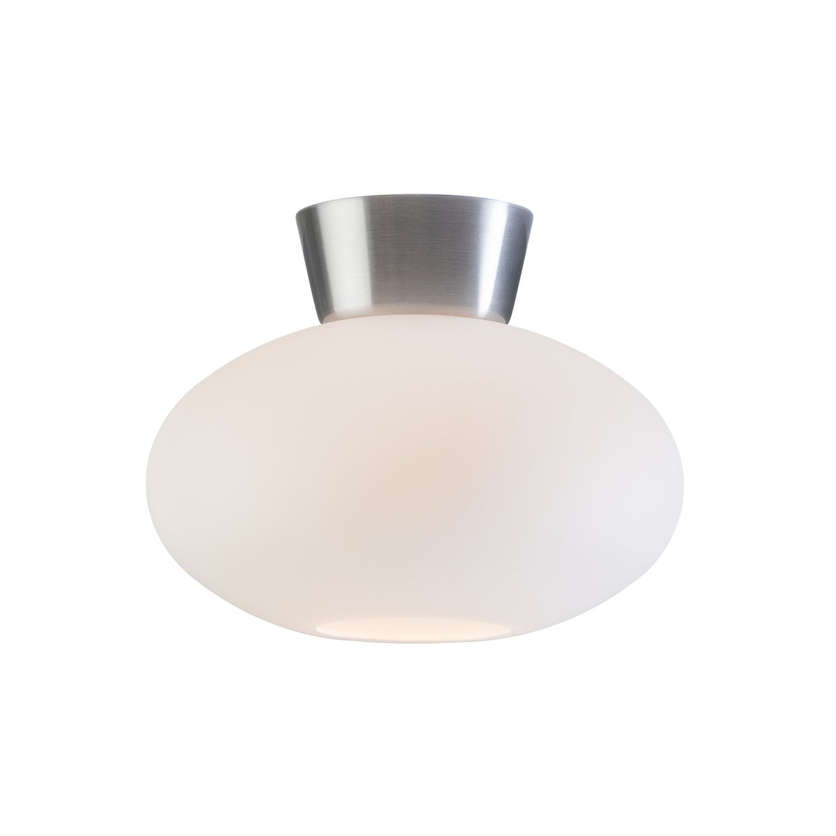 Belid Bullo plafond opalglas 27 cm Aluminium | Skandinavisk Design | Plafonder | Silverfärgad