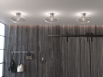 Bullo plafond XL klarglas Ø38 cm - Aluminium - Belid
