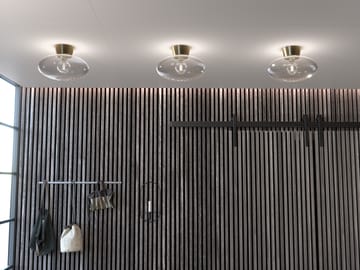 Bullo plafond XL klarglas Ø38 cm - Mässing - Belid
