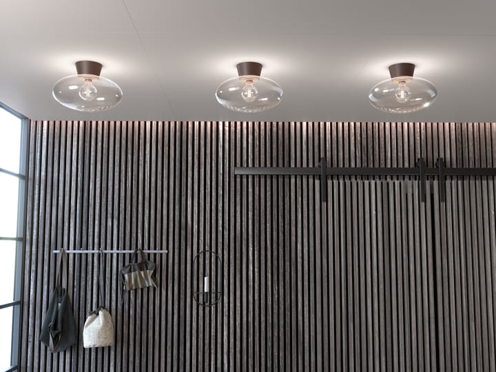 Bullo plafond XL klarglas Ø38 cm - Oxid - Belid