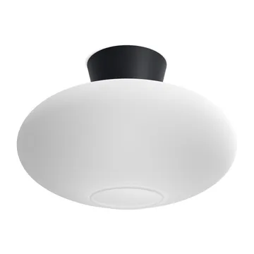 Bullo plafond XL opalglas Ø38 cm - Mattsvart - Belid