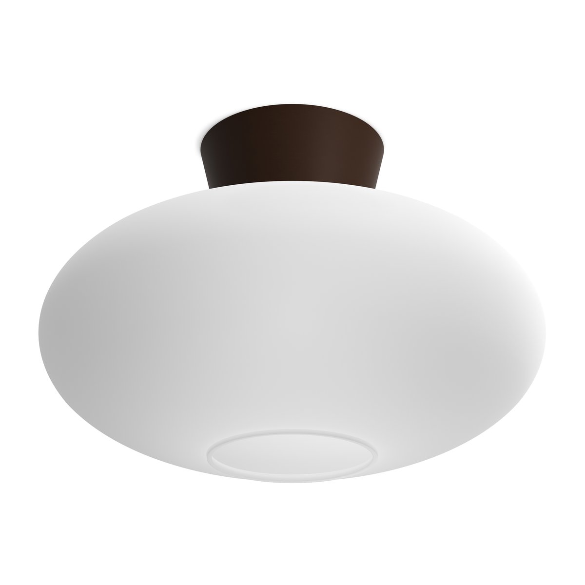 Belid Bullo plafond XL opalglas 38 cm Oxid | Skandinavisk Design | Plafonder | Brun