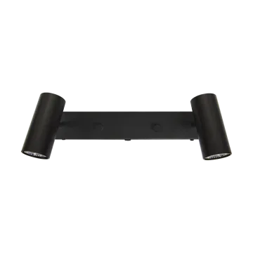 Cato vägglampa, dubbel - Mattsvart - Belid