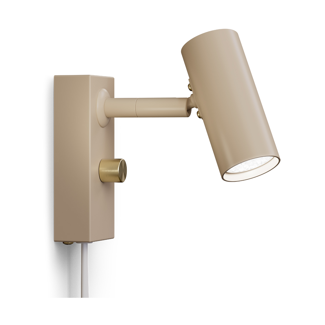 Belid Cato vägglampa Nougat-mässing | Skandinavisk Design | Vägglampor | Brun