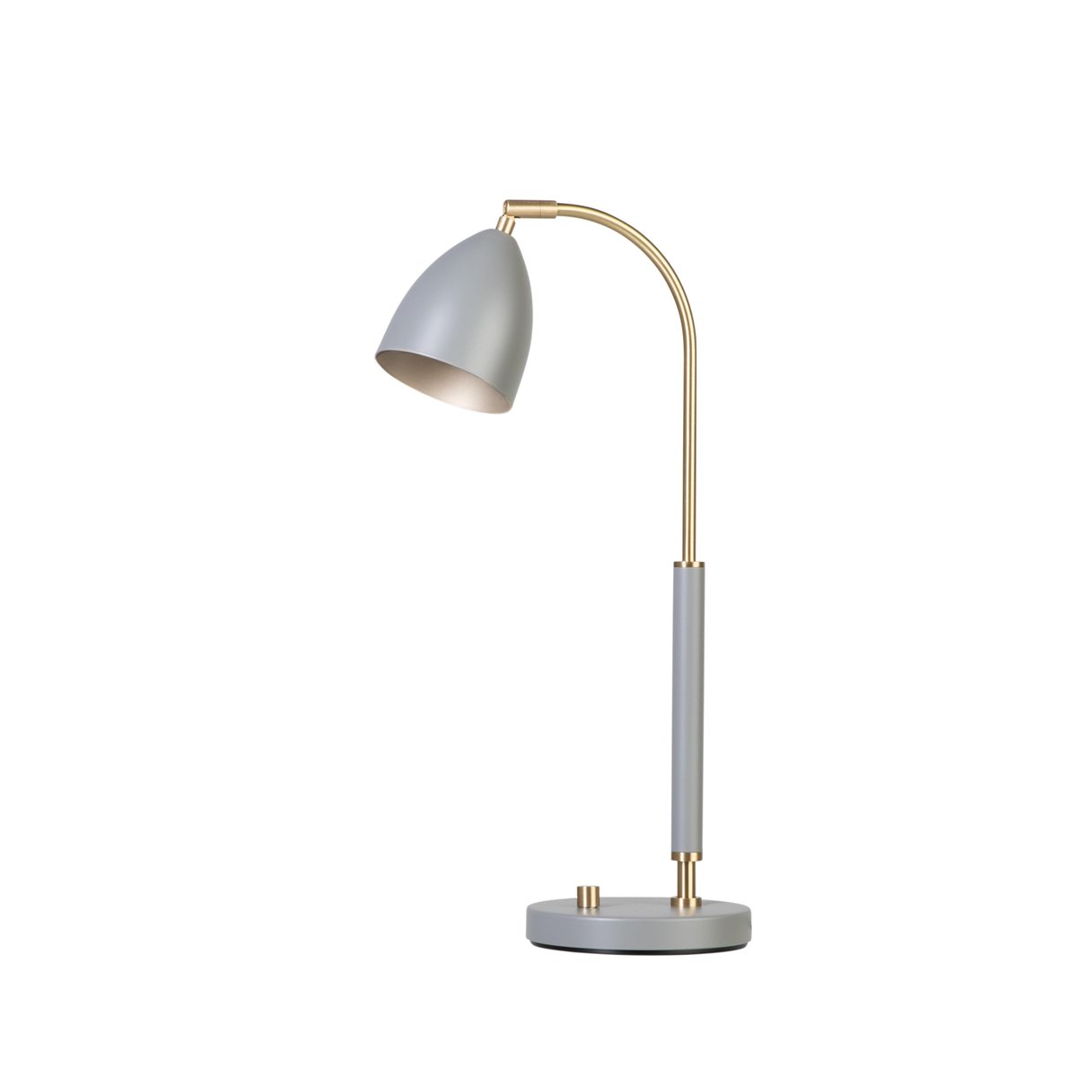 Belid Deluxe bordslampa varmgrå, mässing | Skandinavisk Design | Bordslampor | Grå