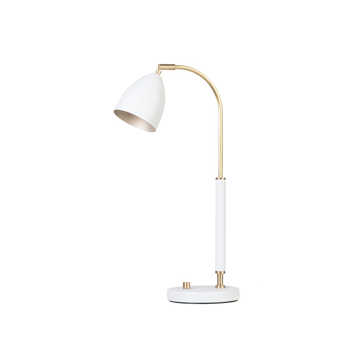Belid Deluxe bordslampa vit, mässing | Skandinavisk Design | Bordslampor | Vit
