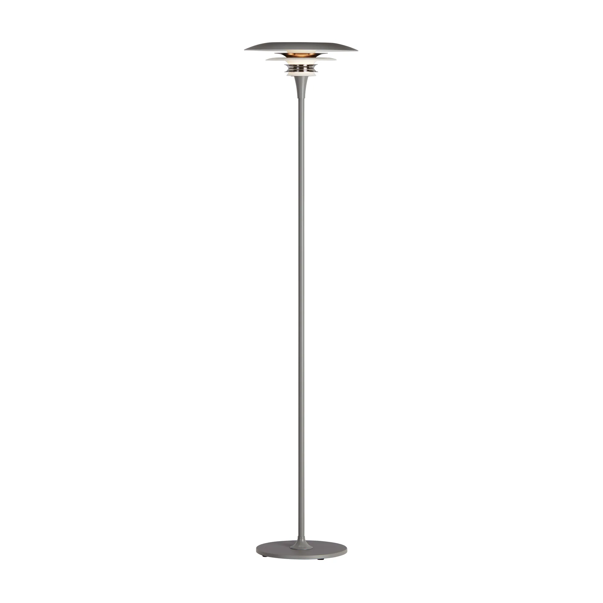 Diablo golvlampa Ø30 cm, Grå-blanksvart Belid