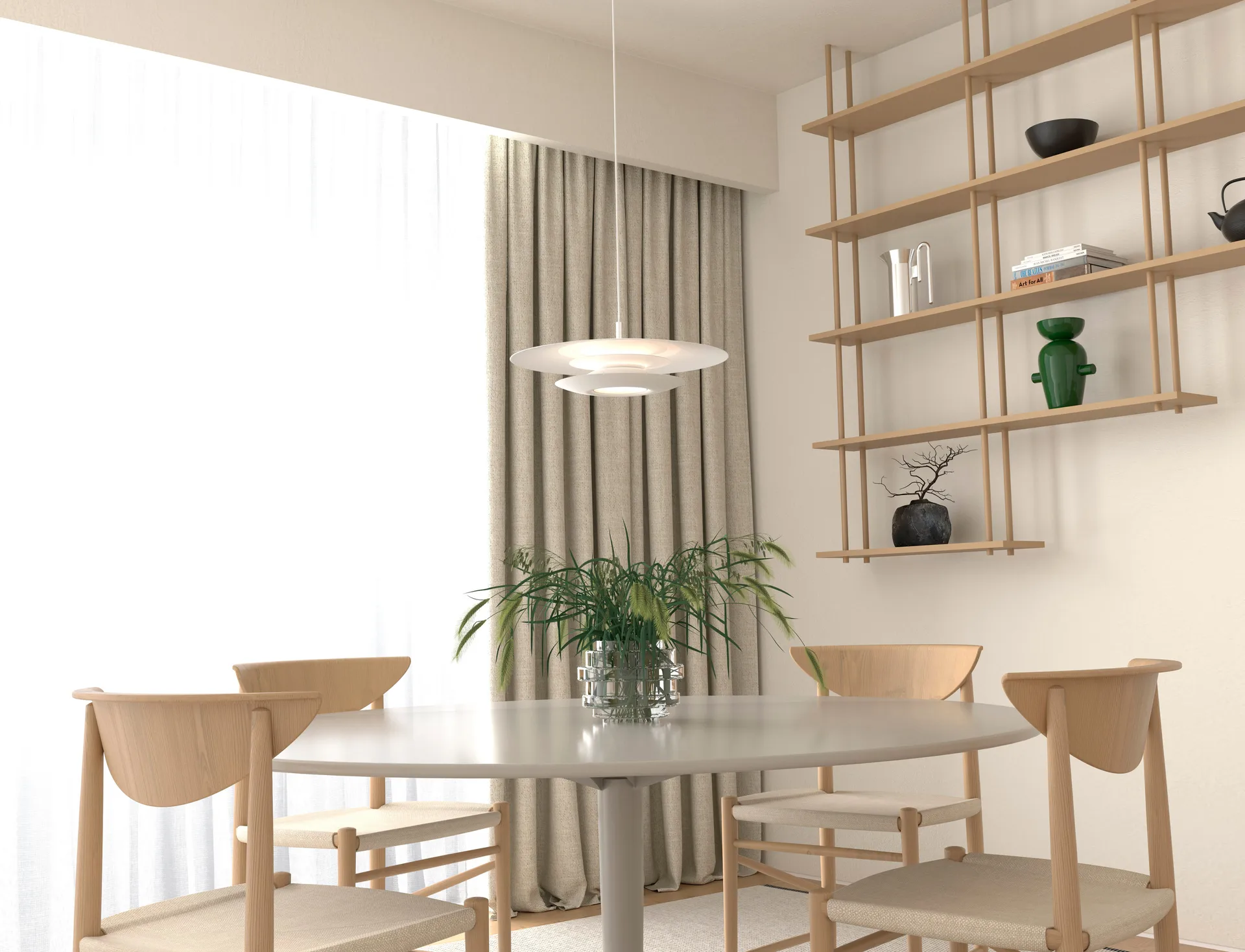 Eclipse takpendel Ø43 cm, vit Belid