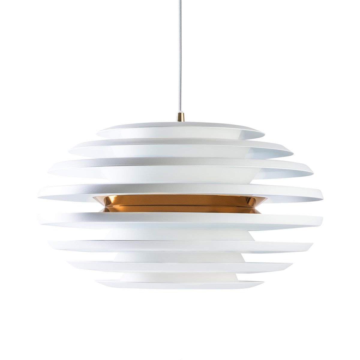 Belid Ellipse taklampa mattvit, mässing | Skandinavisk Design | Taklampor & Pendlar | Vit