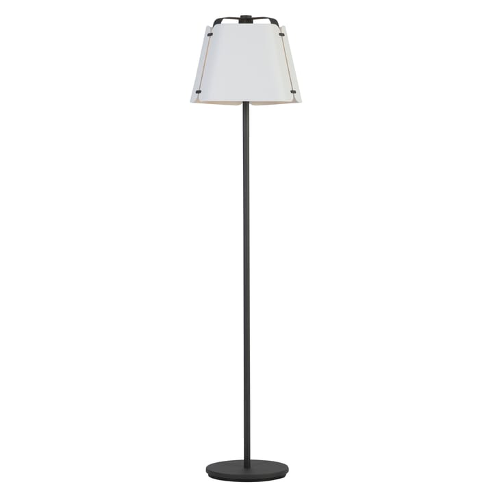 Fold golvlampa Ø34 cm, Antracit-Vit struktur Belid