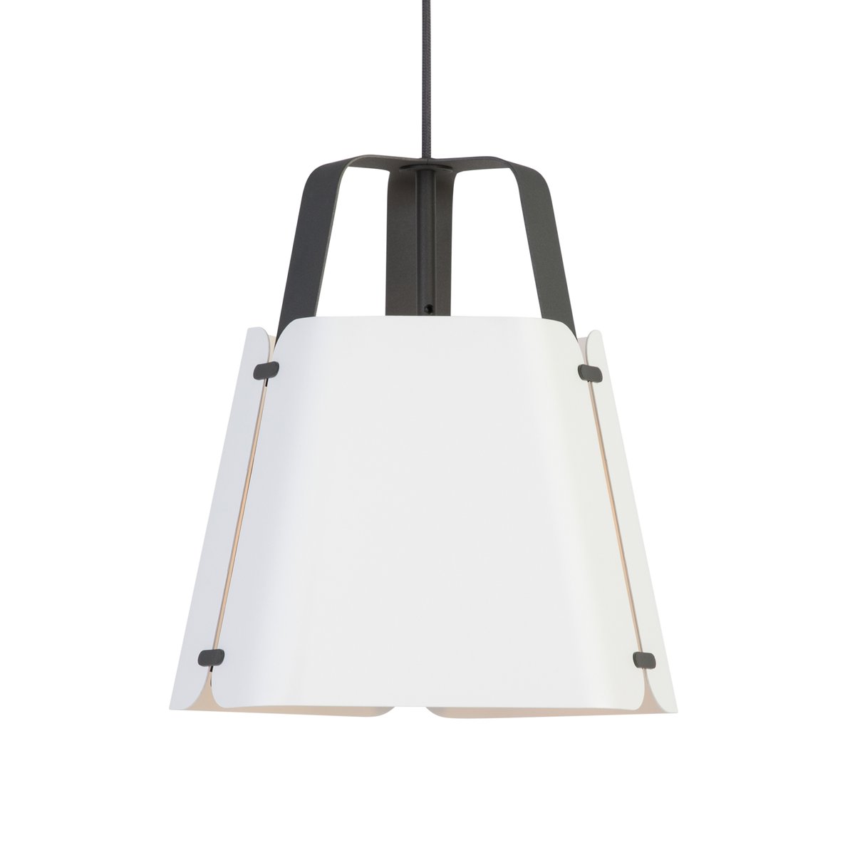 Belid Fold pendel 34 cm Antracit-Vit struktur | Skandinavisk Design | Taklampor & Pendlar | Vit