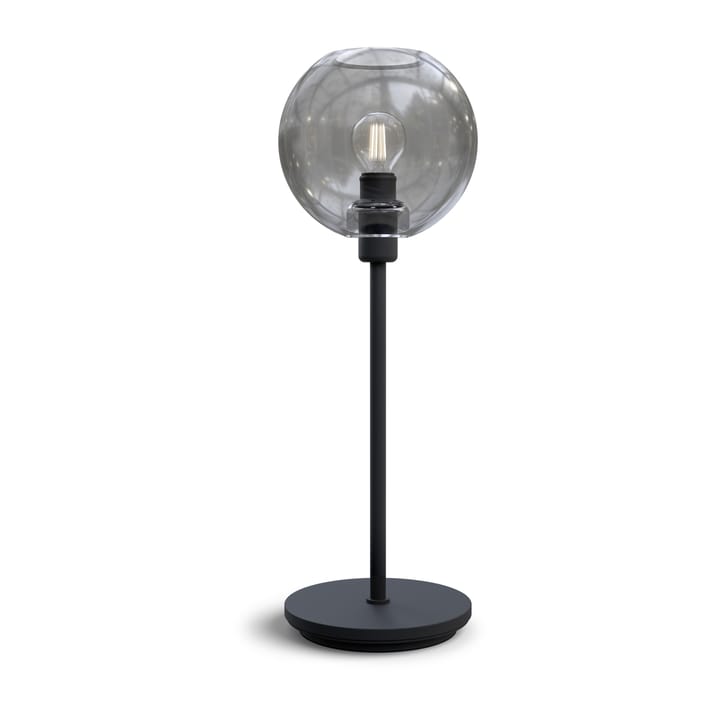 Gloria bordslampa 46 cm - Svartstruktur-rökfärgat glas - Belid