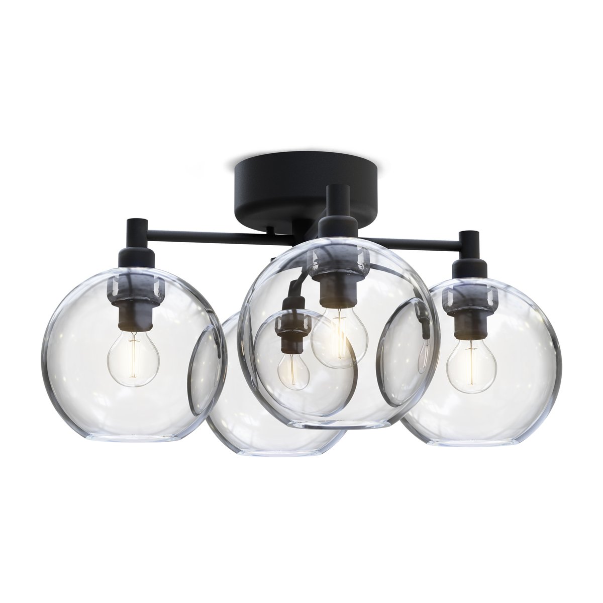 Belid Gloria plafond Svart-klar | Skandinavisk Design | Plafonder | Svart