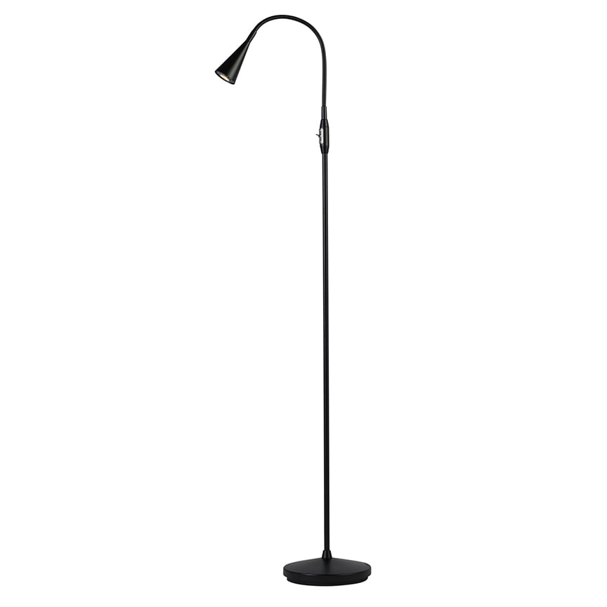 Belid Ledro golvlampa Mattsvart | Skandinavisk Design | Golvlampor | Svart