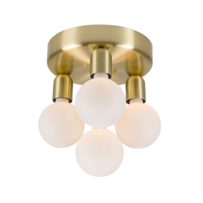 Belid Regal 4 plafond Mässing | Skandinavisk Design | Plafonder | Guldfärgad