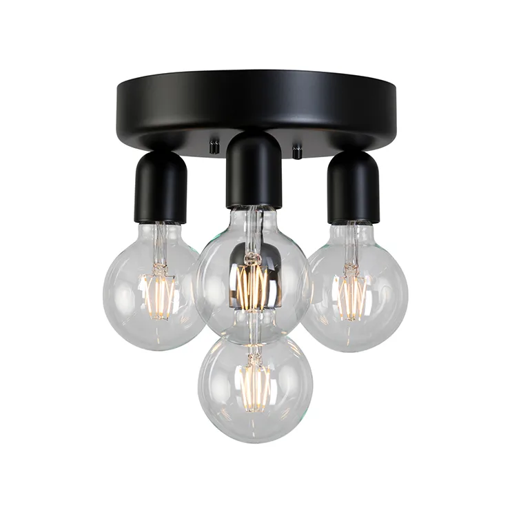 Belid Regal 4 plafond Mattsvart