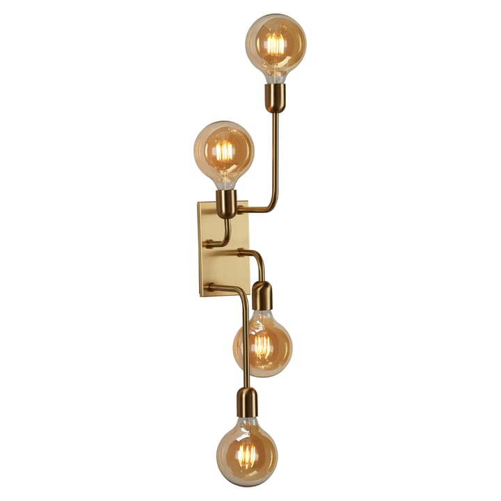 Regal XL vägglampa fast installation, Mässing Belid