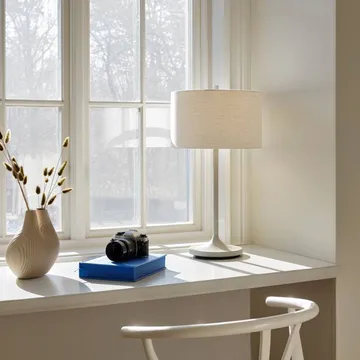Soft bordslampa - Linne vit-sand, Ø34x64 cm - Belid