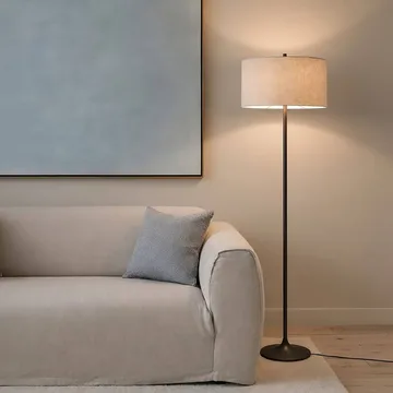Soft golvlampa - Linne natur-metallic bronze, Ø44x149,5 cm - Belid