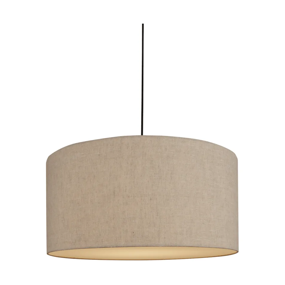 Soft pendel, Linne natur-metallic brons, Ø60 cm Belid
