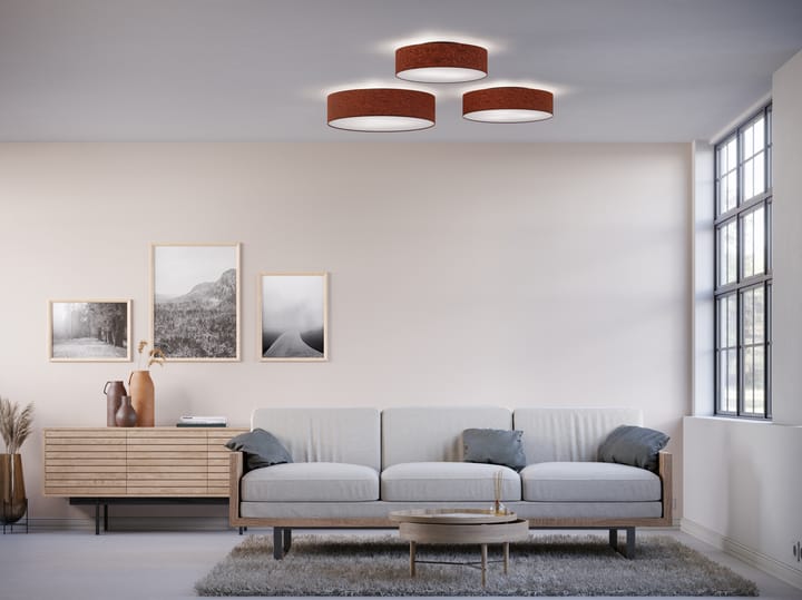Soft plafond Ø44 cm - Roströd ull - Belid