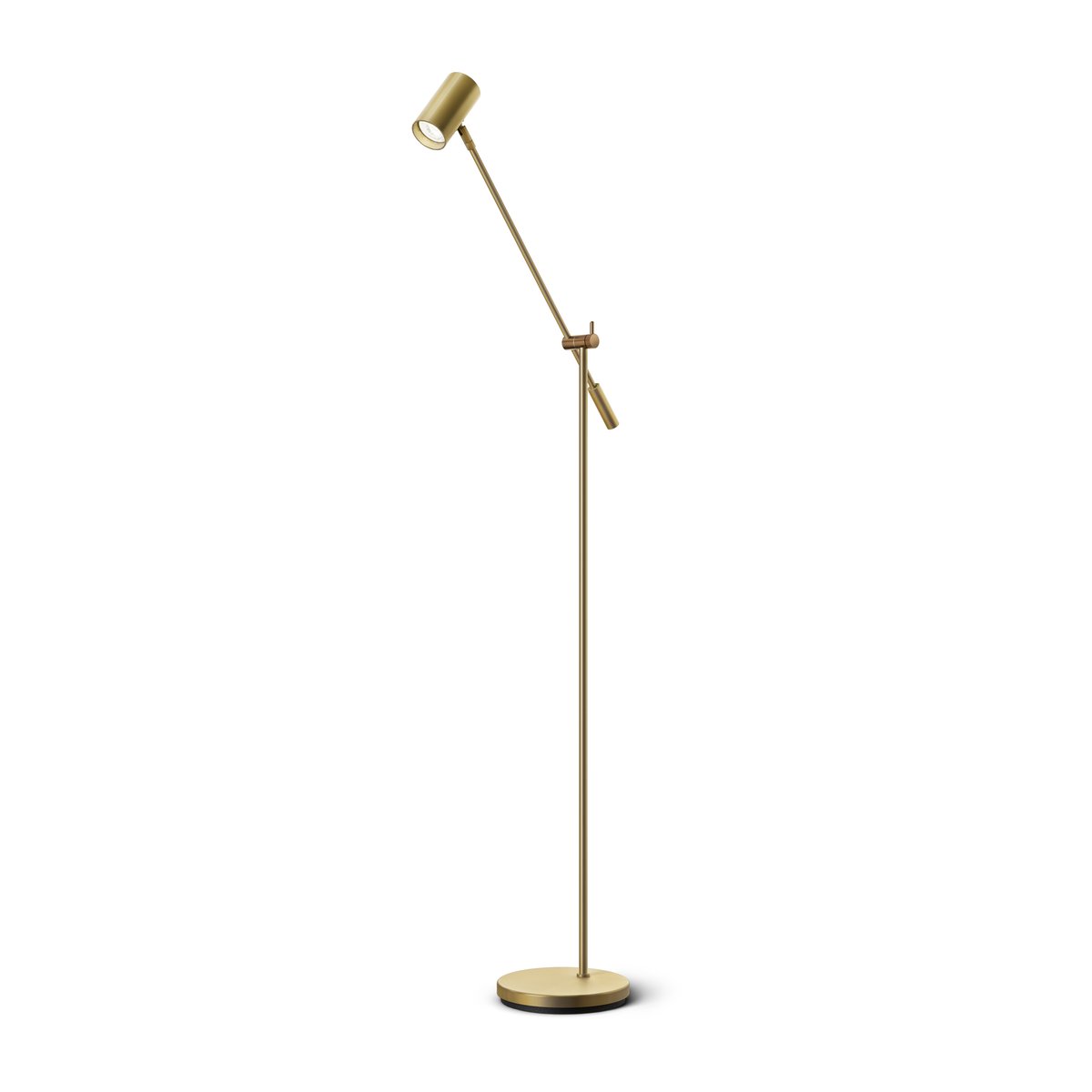 Belid Tyson golvlampa vipparm 19,8 cm Mattslipad mässing