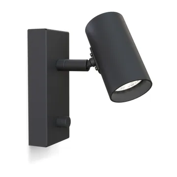 Tyson vägglampa Ø5,5 cm - Svartstruktur - Belid