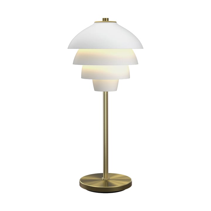 Valencia bordslampa 41 cm, Mattvit-mässing Belid