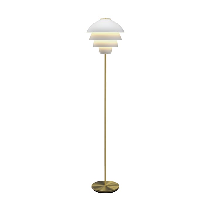 Valencia golvlampa 150 cm, Mattvit-mässing Belid