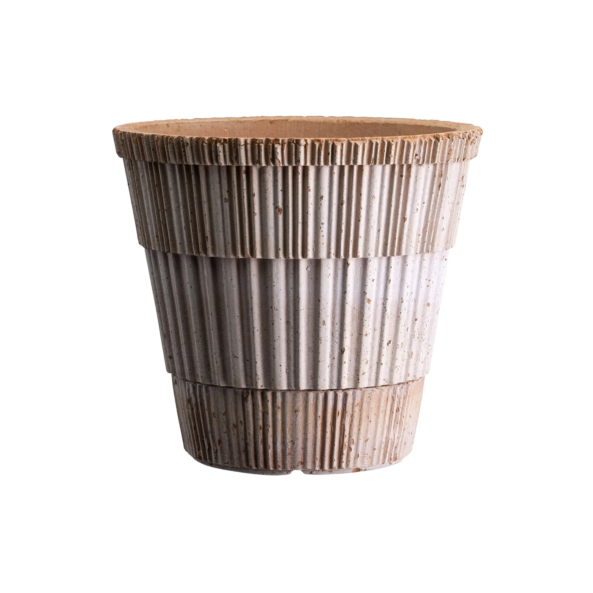 Atlas raw kruka med fat, Rosa, Ø14 cm Bergs Potter