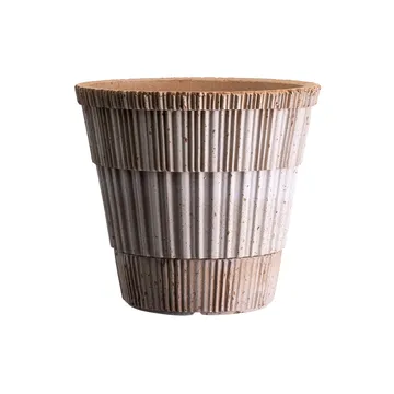 Atlas raw kruka med fat - Rosa, Ø14 cm - Bergs Potter