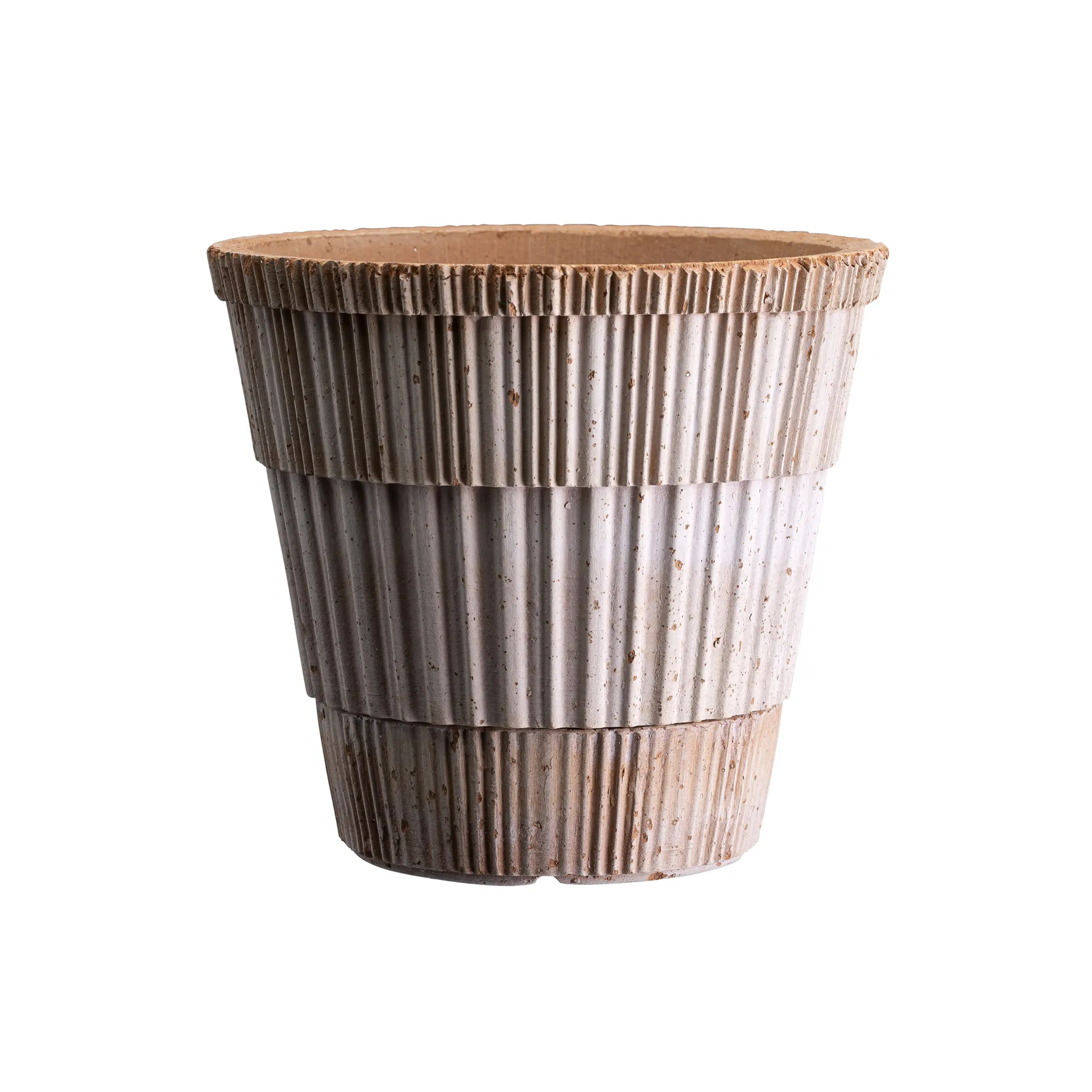 Atlas raw kruka med fat, Rosa, Ø18 cm Bergs Potter