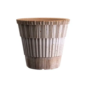 Atlas raw kruka med fat - Rosa, Ø18 cm - Bergs Potter