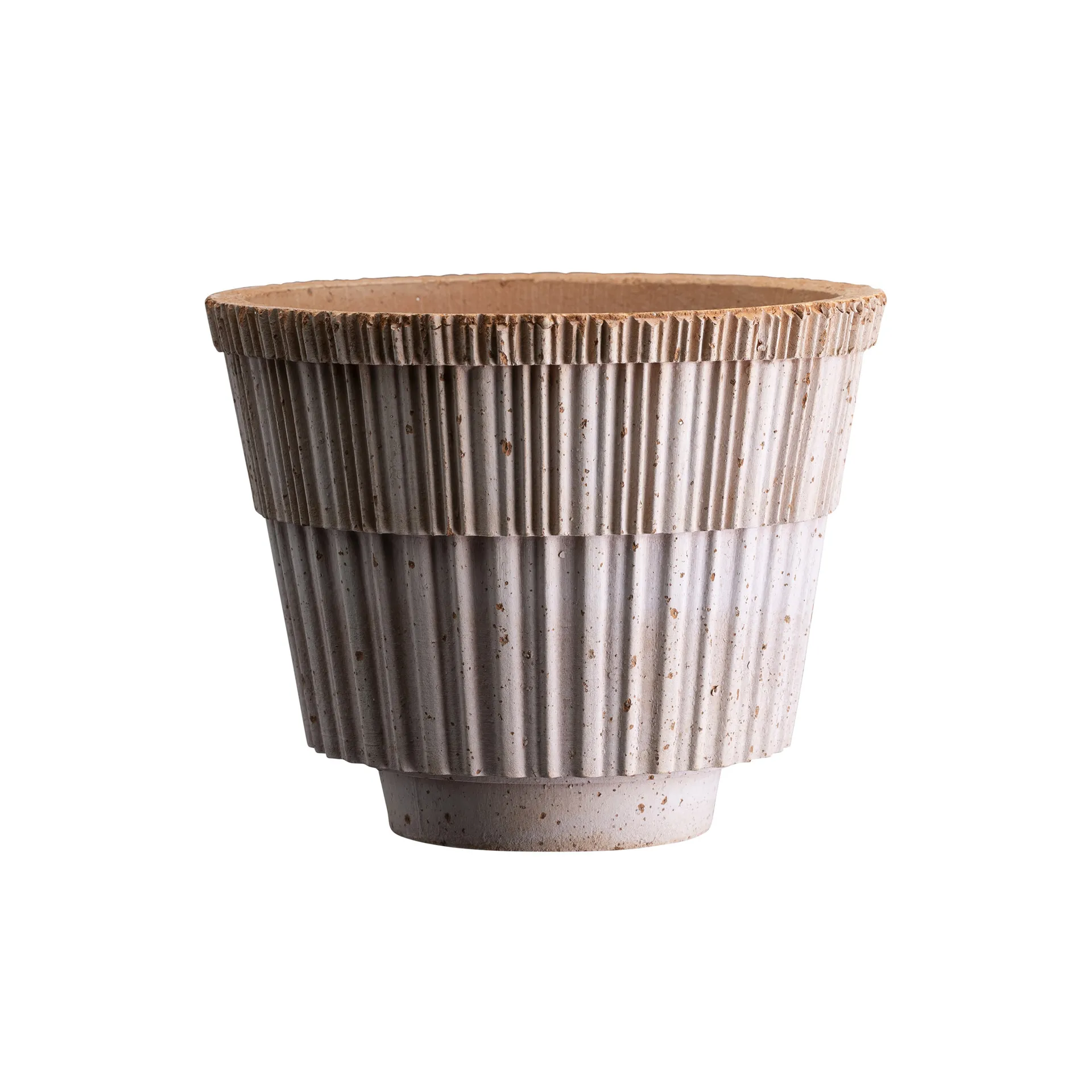 Atlas raw kruka med fat, Rosa, Ø18 cm Bergs Potter