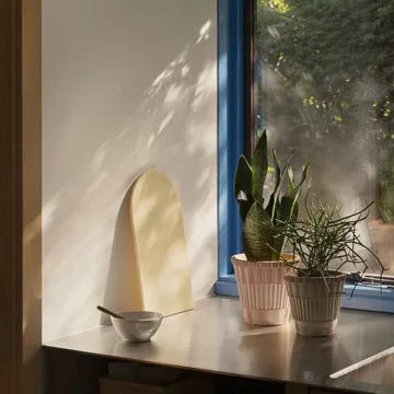 Atlas raw kruka med fat - Rosa, Ø18 cm - Bergs Potter