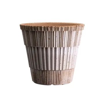 Atlas raw kruka med fat - Rosa, Ø25 cm - Bergs Potter