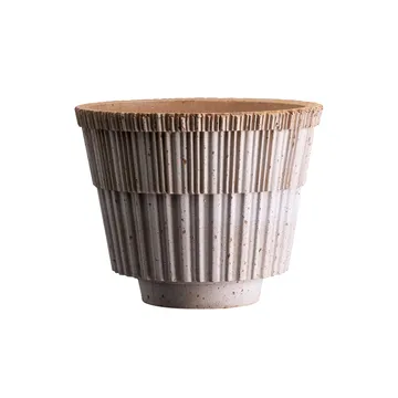 Atlas raw kruka med fat - Rosa, Ø25 cm - Bergs Potter