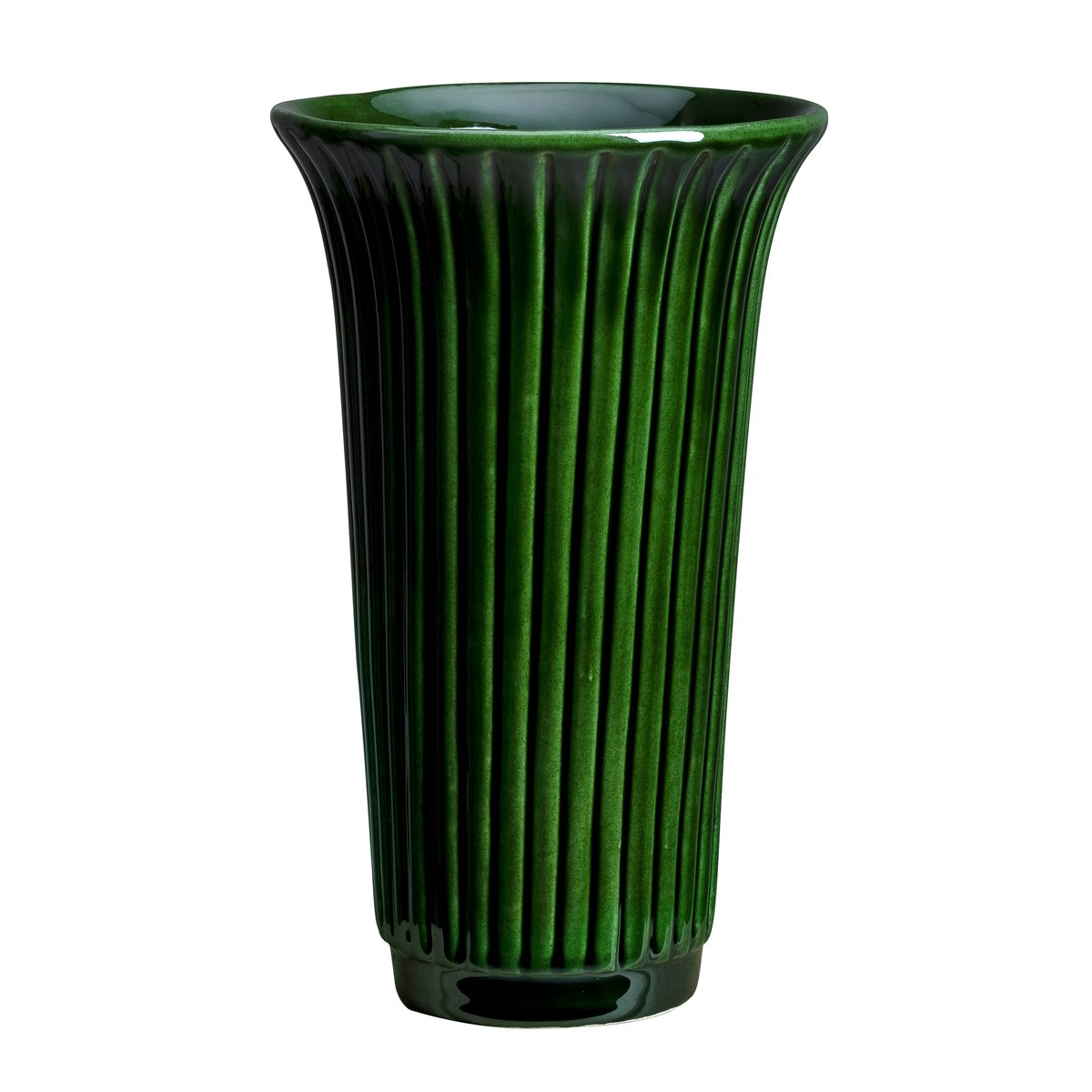 Bergs Potter Daisy vas glaserad 12 cm Grön | Skandinavisk Design | Vaser | Grön
