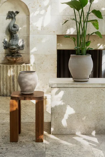 Delphi kruka med fat 2 delar - Grey, Ø20 cm - Bergs Potter