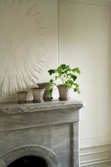 Fleur kruka med fat 2 delar - Grey, Ø16 cm - Bergs Potter