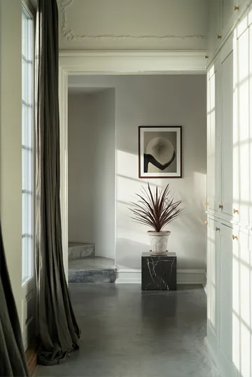 Fleur kruka med fat 2 delar - Grey, Ø25 cm - Bergs Potter