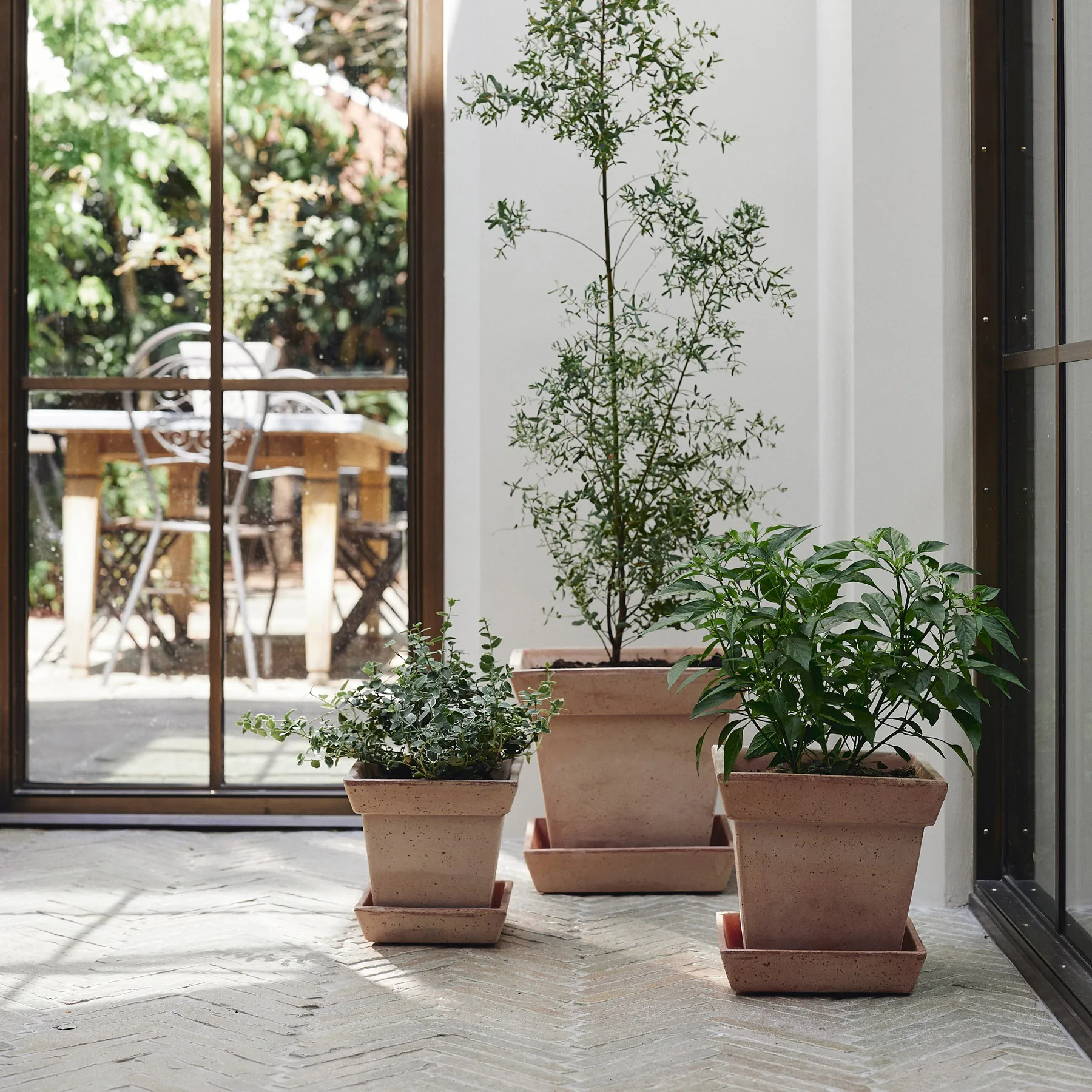 Gaia raw kruka, Rosa, 21x21 cm Bergs Potter