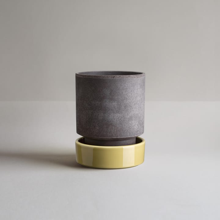 Hoff kruka, Ø16 cm, Raw Grey-Pale Yellow Bergs Potter
