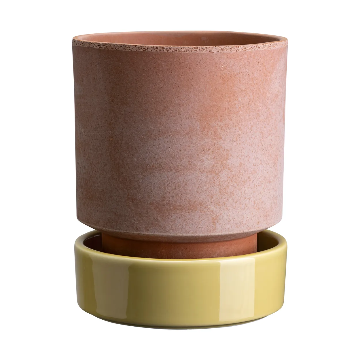 Bergs Potter Hoff kruka 16 cm, Raw Rosa-Pale Yellow