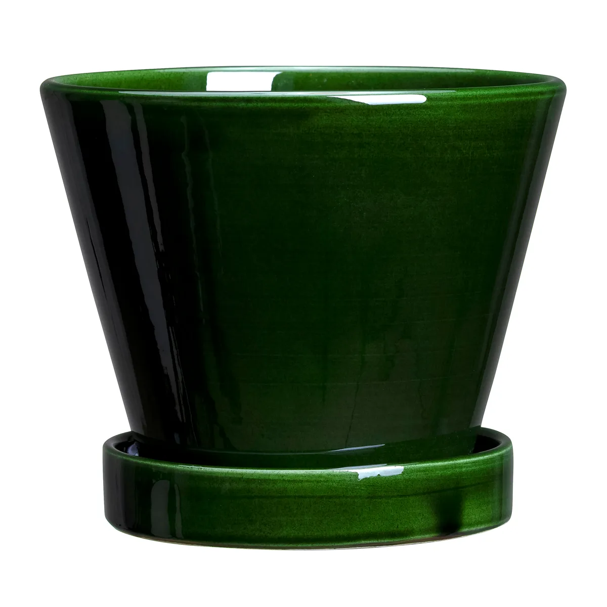 Bergs Potter Julie kruka glaserad Ø11 cm Green emerald
