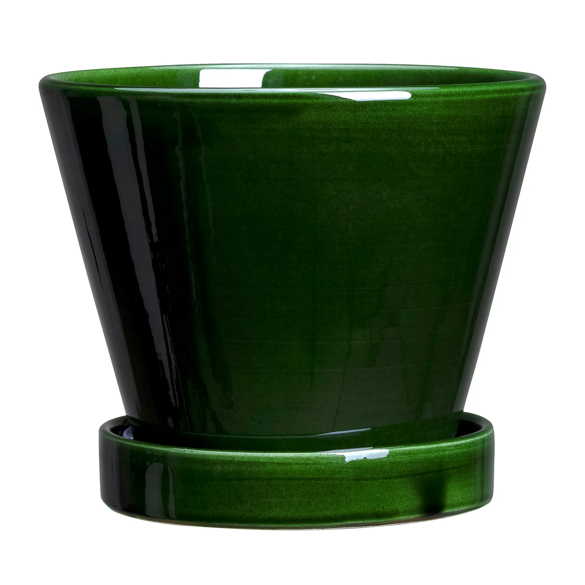 Julie kruka glaserad Ø15 cm, Green emerald Bergs Potter